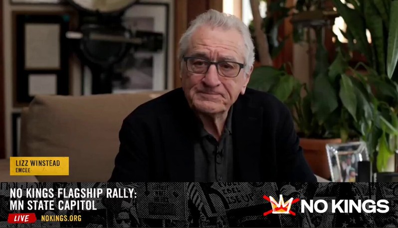 robert de niro kral istemiyoruz eylemi